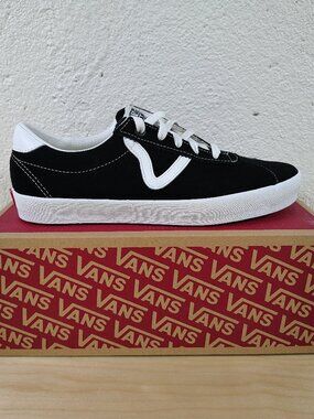 Vans Sport Low Shoes Mens 8 US Black Suede